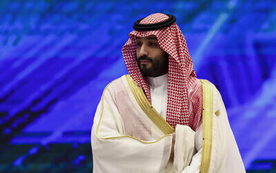 Saudi Crown Prince Mohammed bin Salman attends the APEC Leader's Informal Dialogue with Guests during the Asia-Pacific Economic Cooperation APEC summit, November 18, 2022, in Bangkok, Thailand. (Athit Perawongmetha/Pool Photo via AP)
