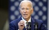 US President Joe Biden speaks about his administration's economic agenda at Prince George's Community College, Center for the Performing Arts, Thursday, Sept. 14, 2023, in Largo, Md. (AP Photo/Alex Brandon)