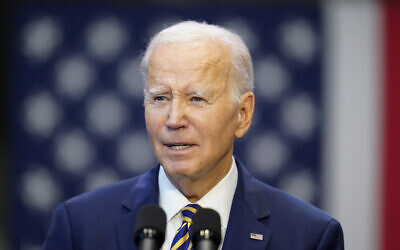 File: US President Joe Biden speaks about his administration's economic agenda during an event at Prince George's Community College in Largo, Md., September 14, 2023. (AP Photo/Alex Brandon)