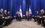 President Joe Biden meets with Israeli Prime Minister Benjamin Netanyahu in New York, September 20, 2023. (AP Photo/Susan Walsh)