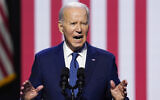 President Joe Biden speaks about democracy at the Tempe Center for the Arts, September 28, 2023, in Tempe, Arizona. (AP/Ross D. Franklin)