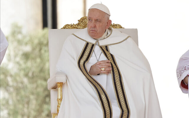 Pope Francis holds a consistory in St. Peter's Square at The Vatican where he will create 21 new cardinals, Saturday, Sept. 30, 2023. (AP Photo/Riccardo De Luca) Pope Francis holds a consistory in St. Peter's Square at The Vatican where he will create 21 new cardinals, Saturday, Sept. 30, 2023. (AP Photo/Riccardo De Luca)