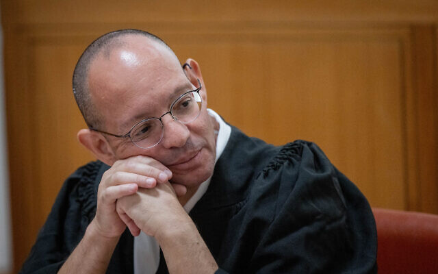 Attorney Aner Helman at a High Court hearing on petitions against the recusal law, at the Supreme Court in Jerusalem, September 28, 2023. (Chaim Goldberg/Flash90) Attorney Aner Helman at a High Court hearing on petitions against the recusal law, at the Supreme Court in Jerusalem, September 28, 2023. (Chaim Goldberg/Flash90)