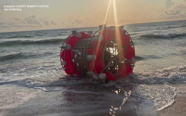 A photo from the Flagler County Sheriff Office shows the homemade hamster wheel used by Reza Baluchi in Palm Coast, Florida on July 24, 2021. A photo from the Flagler County Sheriff Office shows the homemade hamster wheel used by Reza Baluchi in Palm Coast, Florida on July 24, 2021.