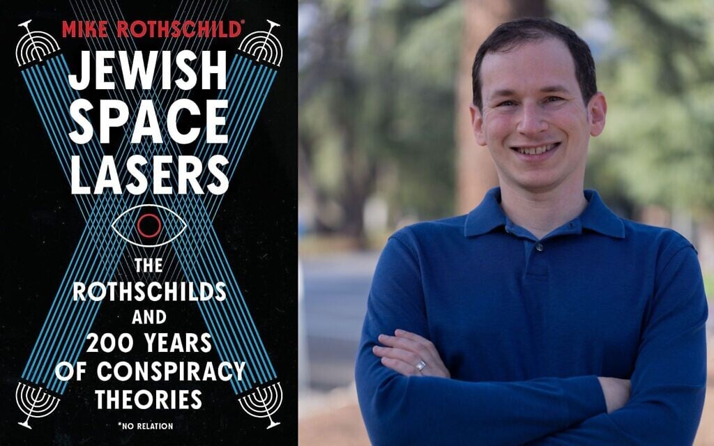 Author Mike Rothschild and his new book, 'Jewish Space Lasers.' (Terican Adkins)