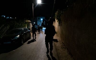 Israeli troops operate in the West Bank, early September 7, 2023. (Israel Defense Forces)