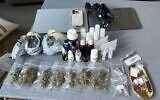 Drugs found in the Tel Aviv home of a doctor, September 19, 2023. (Israel Police)