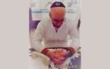 Jedidiah Murphy wears a skullcap that was a gift from one of his supporters, Rabbi Yehuda Eber, in the death row unit at Polunsky prison in Livingston, Texas, Oct. 26, 2019. (Yehuda Eber)