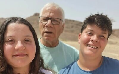 Liel (left), Avia (back) and Yanai Hetzroni, from Kibbutz Be'eri. They were killed along with their aunt Ayala Hetzroni in the Hamas assault on Kibbutz Be'eri on October 7, 2023. (Courtesy) Liel (left), Avia (back) and Yanai Hetzroni, from Kibbutz Be'eri. They were killed along with their aunt Ayala Hetzroni in the Hamas assault on Kibbutz Be'eri on October 7, 2023. (Courtesy)
