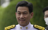 Thailand's Foreign Minister Parnpree Bahiddha-Nukara arrives at the government house in Bangkok, Thailand, September 5, 2023. (Sakchai Lalit/AP)
