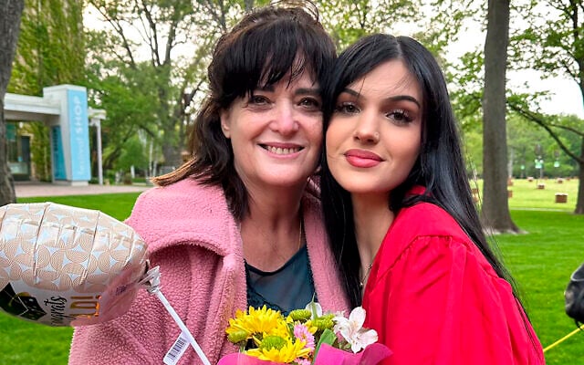 Judith Raanan, left, and her daughter Natalie, 18, after Natalie's recent high school graduation. Undated photo provided by Rabbi Meir Hecht on behalf of the Raanan family (Raanan Family via AP) Judith Raanan, left, and her daughter Natalie, 18, after Natalie's recent high school graduation. Undated photo provided by Rabbi Meir Hecht on behalf of the Raanan family (Raanan Family via AP)