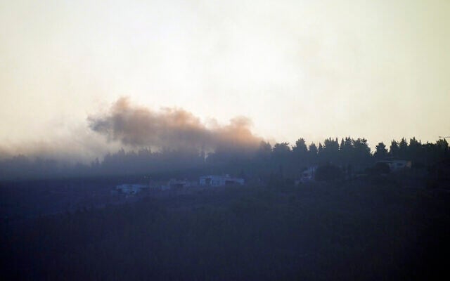 Smoke rises after Israeli shelling in the village of Odaisseh near the border with Israel in south Lebanon, Friday, Oct. 13, 2023. (AP Photo/Bilal Hussein) Smoke rises after Israeli shelling in the village of Odaisseh near the border with Israel in south Lebanon, Friday, Oct. 13, 2023. (AP Photo/Bilal Hussein)