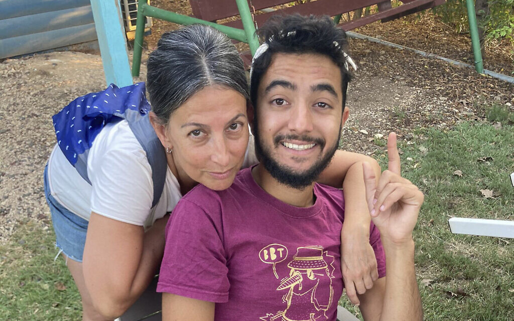 This undated photo provided by Rachel Goldberg shows her with her son Hersh Goldberg-Polin. (Courtesy of Rachel Goldberg via AP) This undated photo provided by Rachel Goldberg shows her with her son Hersh Goldberg-Polin. (Courtesy of Rachel Goldberg via AP)