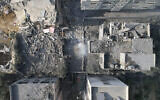 A building destroyed in an Israeli airstrike on the Gaza Strip is seen in Deir Al-Balah, Oct. 24, 2023. (AP Photo/Hatem Moussa)