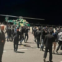 Rioters at the airport in Makhachkala, Dagestan, October 30, 2023, shout antisemitic slogans as they protest the arrival of an airliner coming from Tel Aviv. (AP)