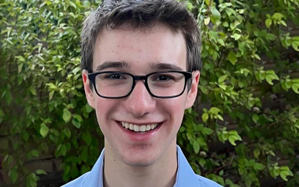 Holden Demain, 15, a student at Denver Jewish Day School, Denver, Colorado (Courtesy: Liron Amar)