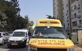 Screen capture from video at the site of a suspected murder-suicide in Haifa, October 23, 2023. (X. Used in accordance with Clause 27a of the Copyright Law)