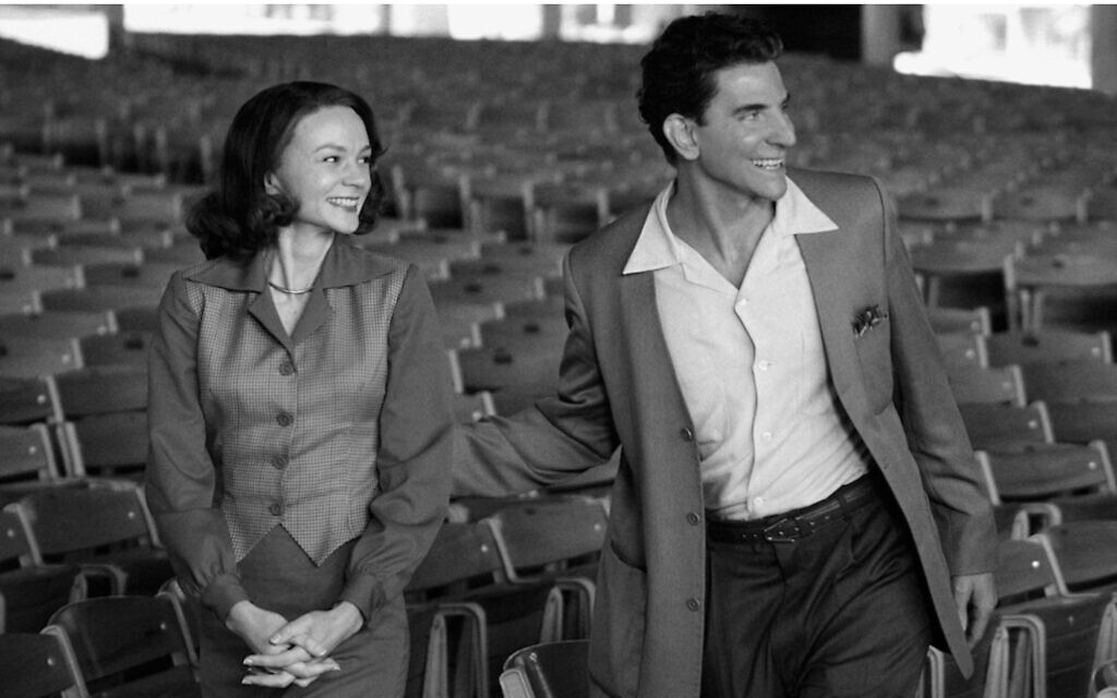 Carey Mulligan and Bradley Cooper in "Maestro." (Netflix via JTA) Carey Mulligan and Bradley Cooper in "Maestro." (Netflix via JTA)