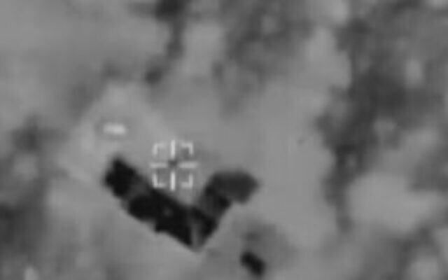 The Israeli Air Force targets Hezbollah positions in Lebanon on October 31, 2023. (Screen capture/X) The Israeli Air Force targets Hezbollah positions in Lebanon on October 31, 2023. (Screen capture/X)