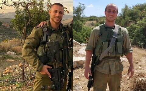 Yishay (left) and Noam Slotkin, both of whom were killed near Kibbutz Alumim on October 7, 2023. (IDF)