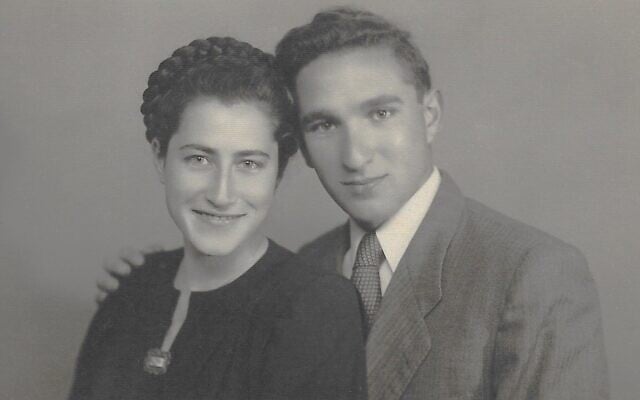 Dov (Berale) Broder (right) and his wife Batya Broder in 1947. Dov was killed during a battle on May 13, 1948, and his remains were identified in 2023. (Israel Defense Forces) Dov (Berale) Broder (right) and his wife Batya Broder in 1947. Dov was killed during a battle on May 13, 1948, and his remains were identified in 2023. (Israel Defense Forces)