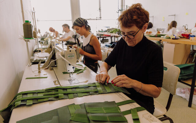 Hundreds of volunteers work in shifts every day at Tel Aviv's Shenkar design school, helping the IDF outfit gear for soldiers in the 2023 Israel-Hamas War (Courtesy Yahav Trudler)