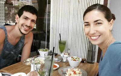 Or (left) and Eynav Levy went to the Supernova desert rave on October 7; Eynav was killed and Or is considered missing (Michael Levy via AP)