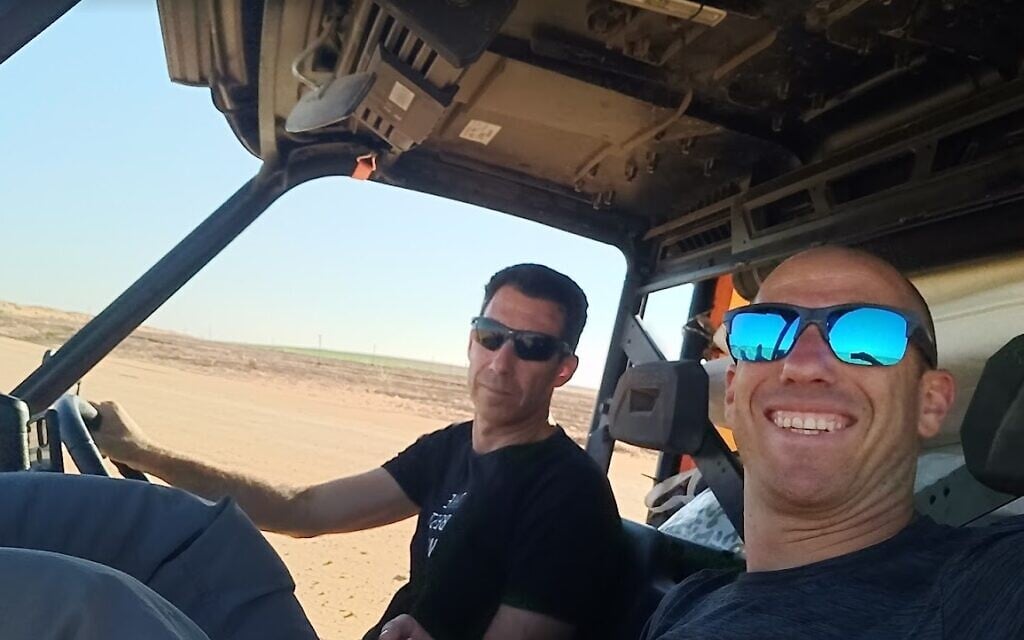 In this undated photo, Yftach Gepner (right) takes a selfie with his brother Eldad. (Courtesy, Yftach Gepner) In this undated photo, Yftach Gepner (right) takes a selfie with his brother Eldad. (Courtesy, Yftach Gepner)