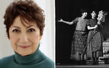 Johanna Merlin was an actress, casting director and acting teacher; she appeared as Tzeitel in the original Broadway production of 'Fiddler on the Roof,' and is seen standing to the left of a castmate in a 1964 photo. (NYU Tisch Grad Acting; Michael Ochs Archives via JTA)