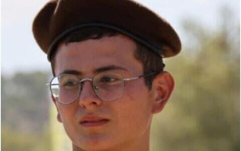 The late Matan Abergil, who jumped on his friends in an armored vehicle to protect them from a grenade thrown by Hamas terrorists on October 7, 2023. (Screenshot)