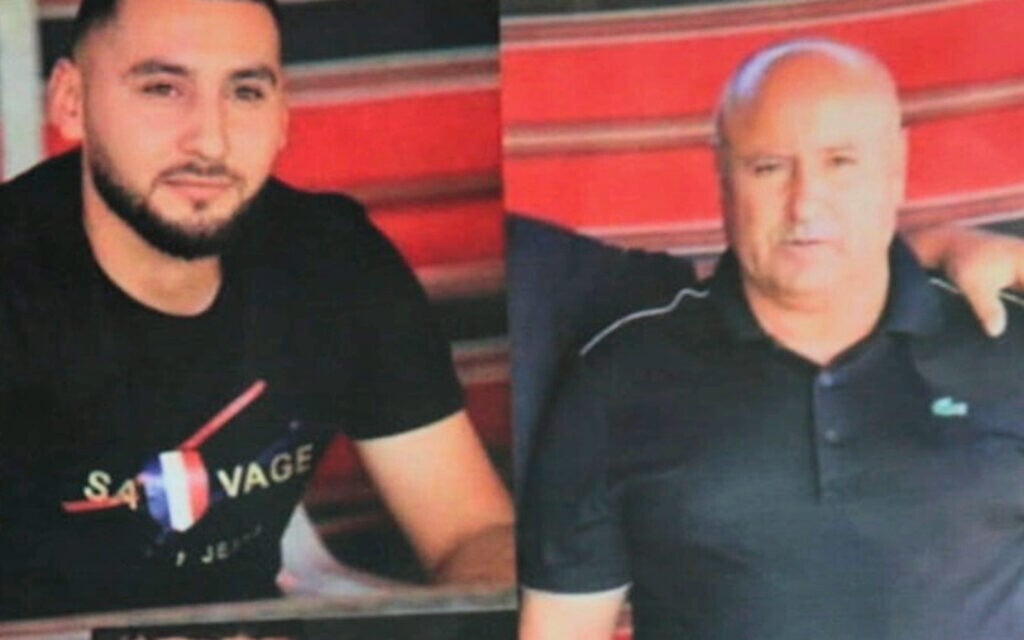 Youssef and son Hamza Ziyadne are still captive in Gaza on October 7, 2023. (Eli Katzoff / The Times of Israel / Screenshot courtesy)