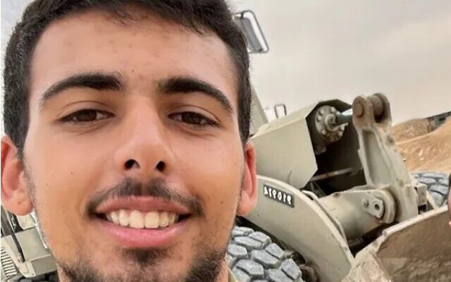 Sgt. Tamir Barak, a soldier in the IDF's Combat Engineering Corps, who was killed on the Israel-Gaza border on October 23, 2023. (Israel Defense Forces) Sgt. Tamir Barak, a soldier in the IDF's Combat Engineering Corps, who was killed on the Israel-Gaza border on October 23, 2023. (Israel Defense Forces)