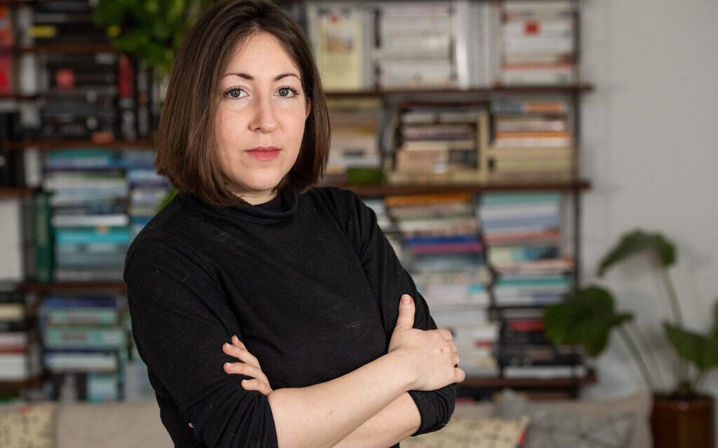 Deborah Feldman poses in her living room in Berlin, March 10, 2020. (Christophe Gateau/picture alliance via Getty Images via JTA) Deborah Feldman poses in her living room in Berlin, March 10, 2020. (Christophe Gateau/picture alliance via Getty Images via JTA)