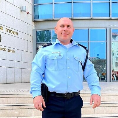 Police Commander Yitzhak Buzukashvili who was killed in Kibbutz Re'im on October 7, 2023. (Israel Police) Police Commander Yitzhak Buzukashvili who was killed in Kibbutz Re'im on October 7, 2023. (Israel Police)