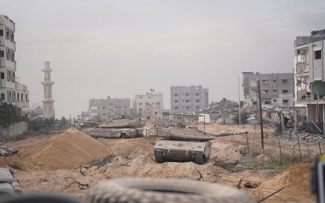 Israel troops operating in the northern Gaza Strip in this handout photo released on November 14, 2023. (IDF) Israel troops operating in the northern Gaza Strip in this handout photo released on November 14, 2023. (IDF)
