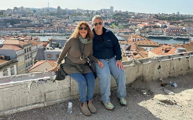 Lili and Raz Itamari during a trip to Portugal in April 2023. (courtesy)