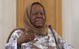 File: South Africa's Foreign Minister Naledi Pandor speaks during a press conference with her Iranian counterpart in Tehran on October 22, 2023. (ATTA KENARE / AFP)