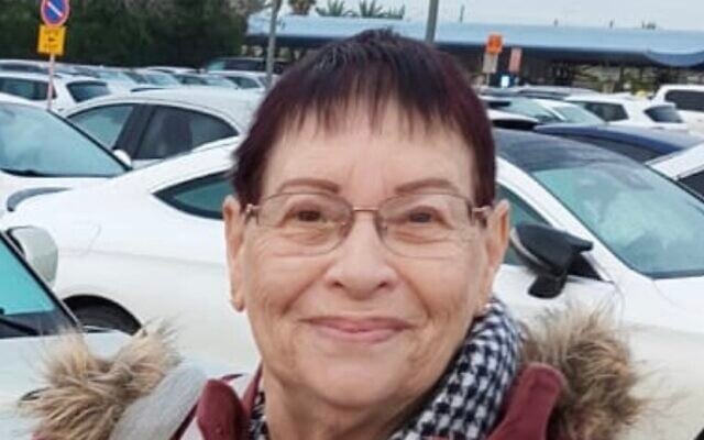 Channah Peri, 79, abducted by Hamas terrorists on October 7, 2023 from Kibbutz Nirim, and released on November 24, 2023 (Courtesy) Channah Peri, 79, abducted by Hamas terrorists on October 7, 2023 from Kibbutz Nirim, and released on November 24, 2023 (Courtesy)