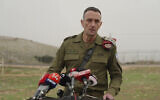 IDF Chief of Staff Lt. Gen. Herzi Halevi gives a press statement in northern Israel, November 28, 2023. (Screenshot: Israel Defense Forces)