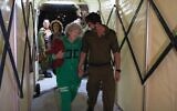 Ruti Munder after her release from Hamas captivity on November 24, 2023. (Israel Defense Forces)