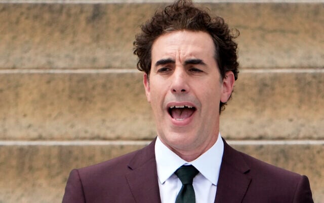 Sacha Baron Cohen speaks at the 60th Anniversary of the March on Washington at the Lincoln Memorial in Washington, Saturday, Aug. 26, 2023. (AP Photo/Andrew Harnik) Sacha Baron Cohen speaks at the 60th Anniversary of the March on Washington at the Lincoln Memorial in Washington, Saturday, Aug. 26, 2023. (AP Photo/Andrew Harnik)