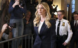 Ivanka Trump arrives at New York Supreme Court, in New York, November 8, 2023. (AP Photo/Yuki Iwamura)