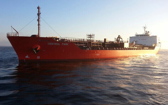 In an undated photo released by Zodiac Maritime, the tanker Central Park is seen. Attackers seized the tanker linked to Israel off the coast of Aden, Yemen, on November 26, 2023, authorities said. (Zodiac Maritime via AP)