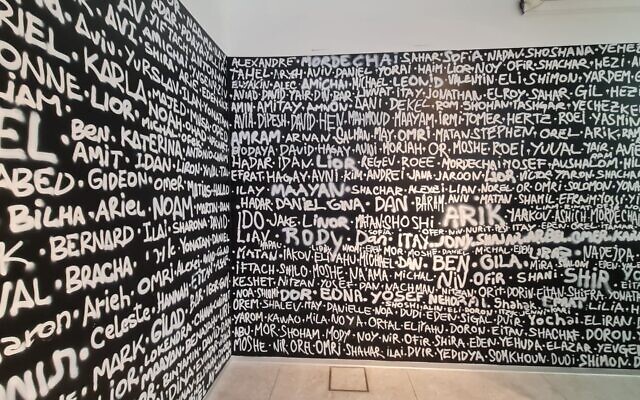 In Buenos Aires, the AMIA Art Space is hosting 'These Are the Names, paying tribute to the 1,200 victims of the October 7 massacre committed by Hamas, taking part in the postponed Jerusalem Biennale that was meant to open in November 2023 (Courtesy) In Buenos Aires, the AMIA Art Space is hosting 'These Are the Names, paying tribute to the 1,200 victims of the October 7 massacre committed by Hamas, taking part in the postponed Jerusalem Biennale that was meant to open in November 2023 (Courtesy)