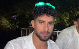 Evyatar David was taken captive by Hamas terrorists on October 7, 2023 from the Supernova rave. (Courtesy)