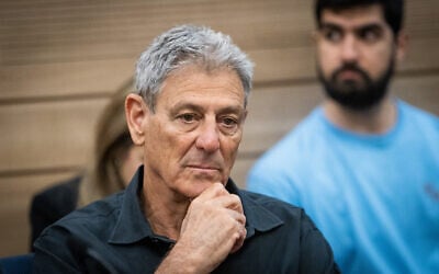 MK Ram Ben Barak attends a discussion at the Knesset in Jerusalem, on June 28, 2023. (Oren Ben Hakoon/Flash90)