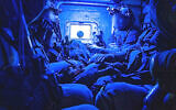 IDF soldiers operate at Shifa Hospital in Gaza City overnight in a handout photo distributed on November 15, 2023. (Israel Defense Forces)