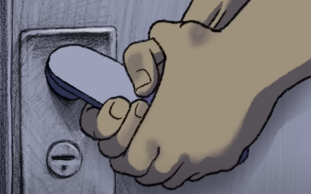 From animator Yoni Goodman's short 'Disaster' about the Hamas abduction of brothers Yagil and Or Yaakov on October 7, 2023 from Kibbutz Nir Oz (YouTube screenshot) From animator Yoni Goodman's short 'Disaster' about the Hamas abduction of brothers Yagil and Or Yaakov on October 7, 2023 from Kibbutz Nir Oz (YouTube screenshot)