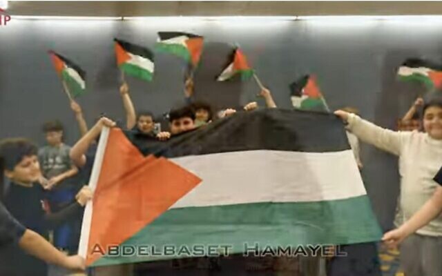 Palestinian Americans at the American Muslims for Palestine convention in Chicago in 2022. (Screenshot/YouTube) Palestinian Americans at the American Muslims for Palestine convention in Chicago in 2022. (Screenshot/YouTube)