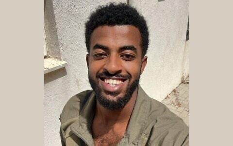Sgt. First Class Aviel Melkamu who was killed near Kibbutz Kissufim on October 9, 2023 (IDF)